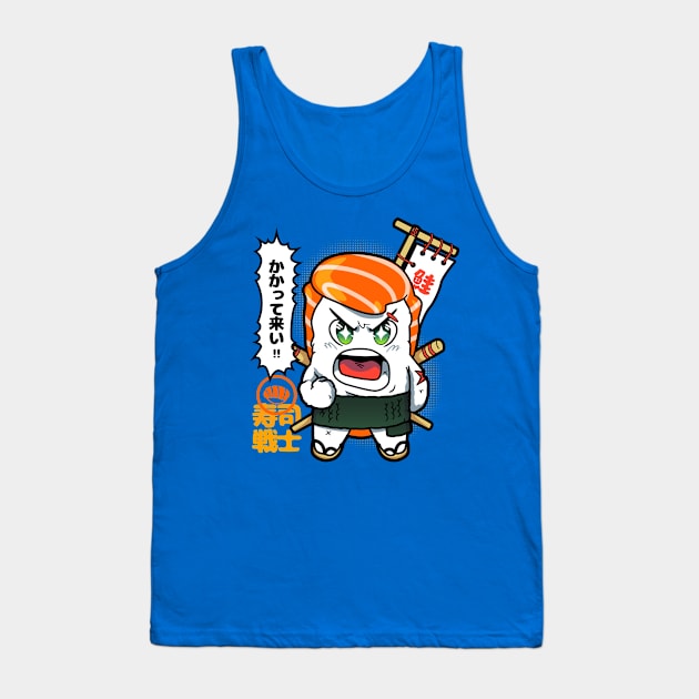 Sushi Warrior Tank Top by mankeeboi